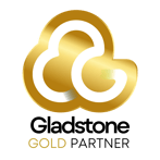 Gold partner badge- black writing