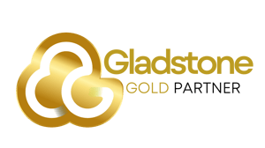 Gladstone Partner Gold with black writing