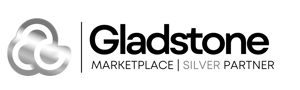 Marketplace on Black - Silver Logo